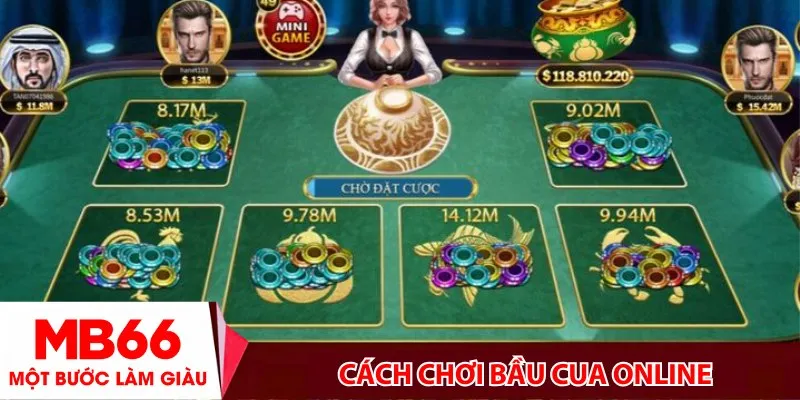 Cách chơi Bầu Cua Online