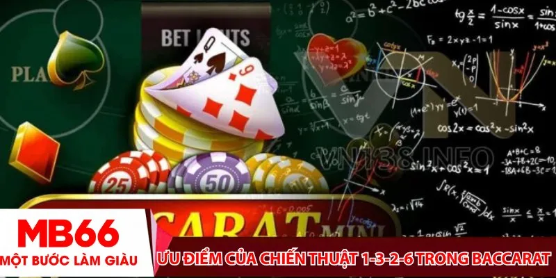 Ưu điểm của chiến thuật 1-3-2-6 trong Baccarat