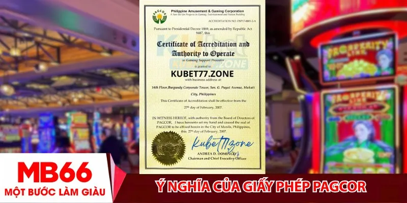 Ý nghĩa của giấy phép PAGCOR